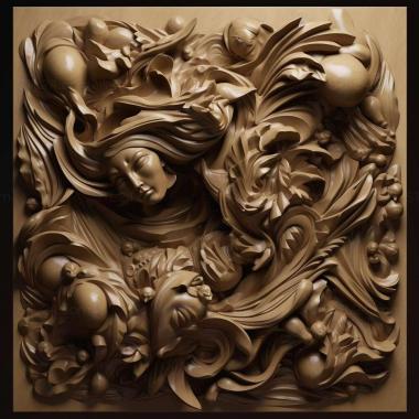 Patterns and decorations st van herpen 1 3d model